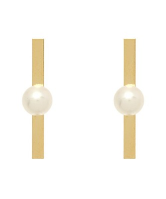 ゴールドバー パールピアス
