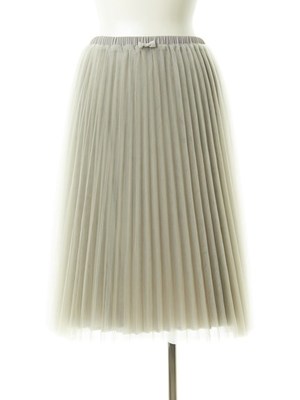リバーシブルチュールプリーツスカート