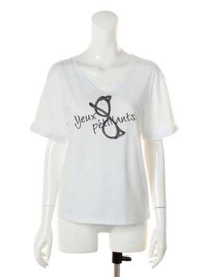 天竺ロゴキャットサングラスTシャツ