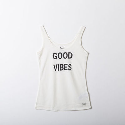 [sn] × Natsu GOOD VIBES TANK - white