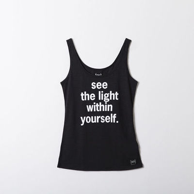 [sn] × Natsu SEE THE LIGHT TANK - black