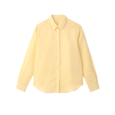 リネン混シャツ