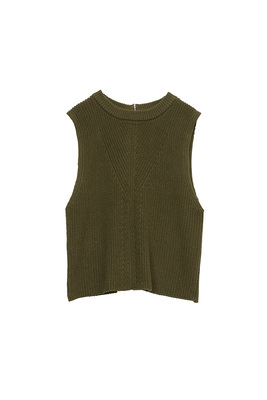 コットンリネンノースリーブニット