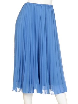 【Chille anap】膝下ジョーゼットプリーツSK