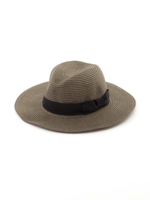 つば広中折れハット