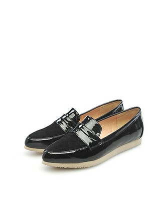 エナメルコンビローファー