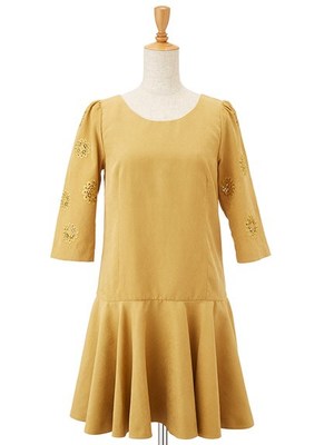 Supreme.La.La. (シュープリーム ララ)  エンブロイダリースリーブワンピ