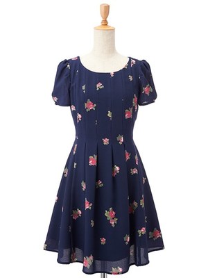 Supreme.La.La. (シュープリーム ララ)  Oリトルローズガラワンピース