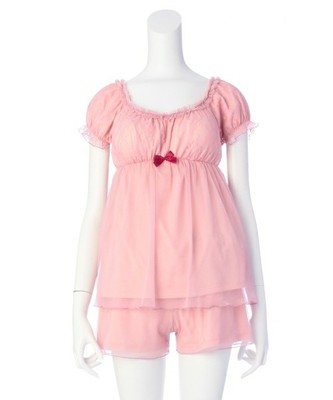 narue(ナルエー) レーシーフリル上下セットナイティ