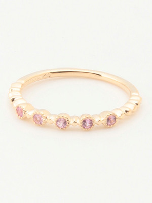 K10ピンクサファイアリング