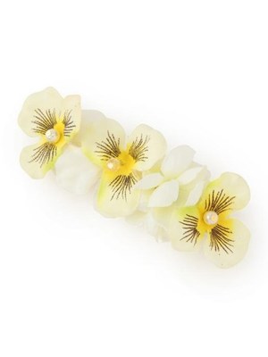 パンジー造花バレッタ