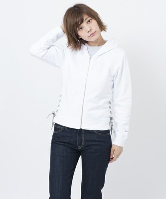 LACE UP ZIP HOODIE（レースアップ/ジップ/フード）