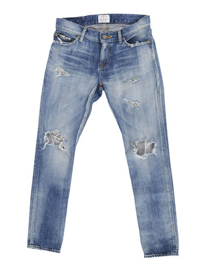 クラッシュストレートデニム