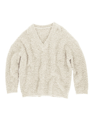 Vネックブークレニット