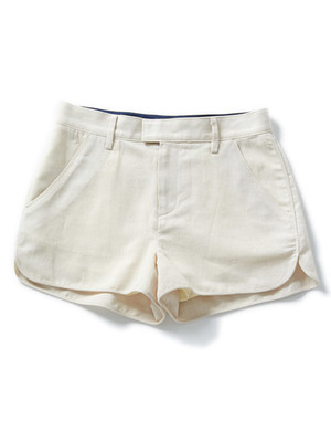 【NUMBER STANDARD】コットンリネンショートパンツ