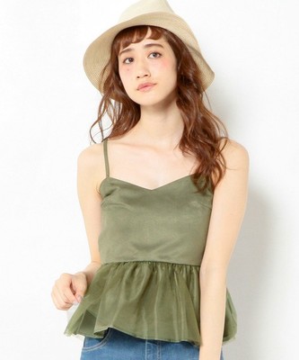 チュールペプラムキャミソール/AEFC チュールペプラム CAMI