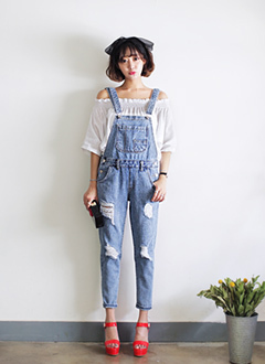 ダメージブルーサロペット・全2色