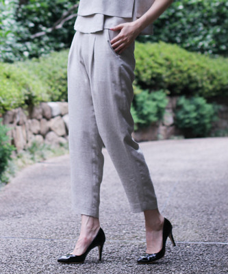 リネンライクジョッパーズパンツ