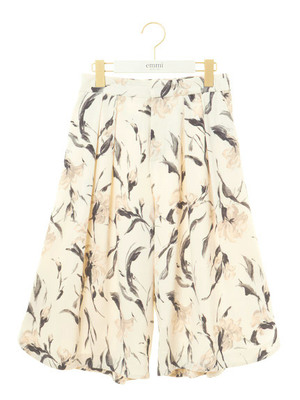 フラワーガウチョパンツ