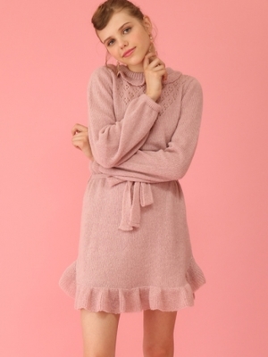 レディライクニットワンピース