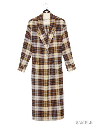 チェックシャツコート