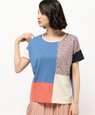 パッチワークゆるT シャツ