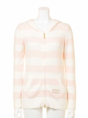 gelato pique (ジェラートピケ)  moco moco’スムーズィ-’2ボーダーパーカ