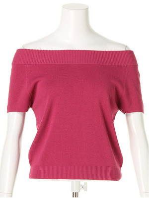 オータムオフショルニット