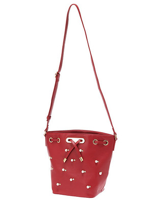 ビジュー巾着バッグ