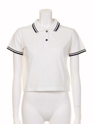  【Chille anap】ショート丈ポロシャツ