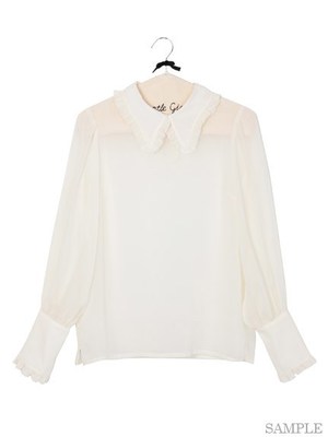 シフォンフリルシャツ