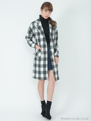 ロングチェックシャツ