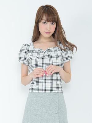 サッカーチェックトップス