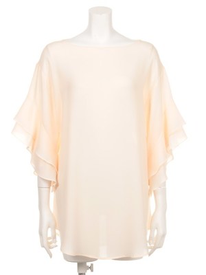 フリルスリーブブラウス