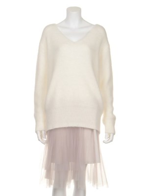 アンゴラコンビプリーツワンピース