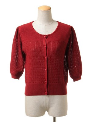 ボリュームスリーブカーデ