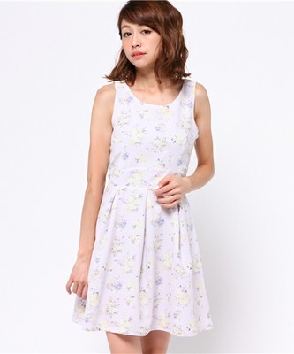 (NICE CLAUP)ブーケフラワーワンピース