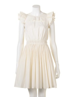 フリルプリーツワンピース