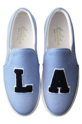 シティワッペン付き厚底スリッポン