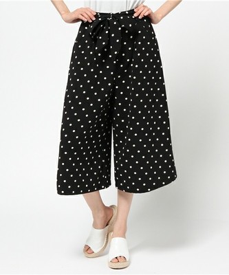 Jドット柄ガウチョパンツ