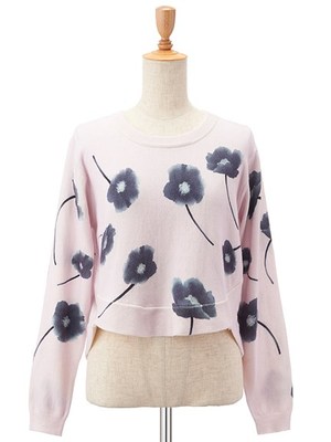 ハナガラニットトップス