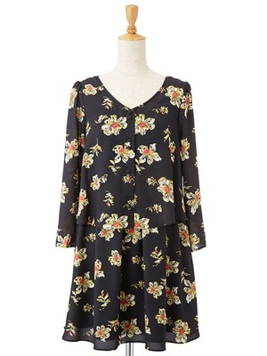 Oハーモニープリントワンピ