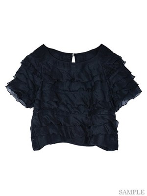 シャンブレーオーガンジーフリルBL