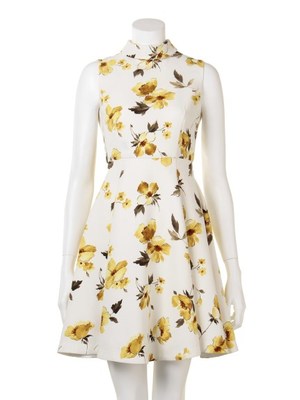 グラデーションフラワーワンピース