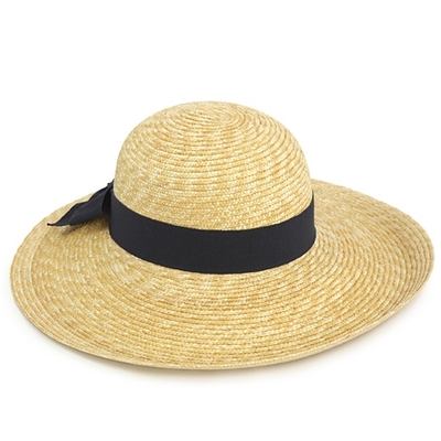 広ツバ麦わらハット