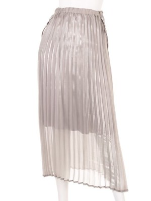 オーガンジープリーツロングスカート