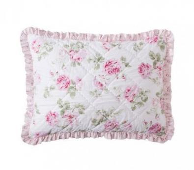 Simply Shabby Chic Garden Rose Quilted Sham　枕カバー