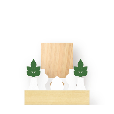 かみだな中+もじのないおふだ(無病息災) ベース幅14cm×奥行8cm