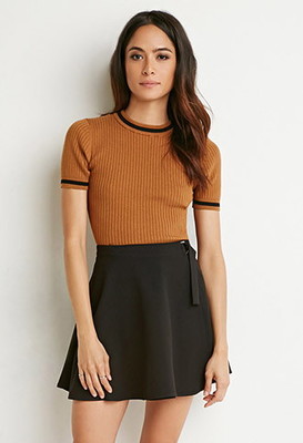 ストライプトリムトップ