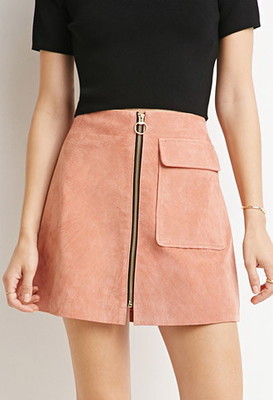 スエードAラインスカート